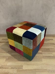 Taburete Otomano de Madera Maciza de Primera Calidad, Asiento Tapizado para Decoración del Hogar, Oficina u Hotel - Product Image 1