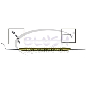 Espátula de Doble Punta Reflex SMILE con Gancho, Instrumento Quirúrgico Oftálmico para Cirugía Refractiva de Blush Surgical - Product Image 2