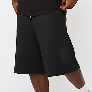 Shorts de sport décontractés pour hommes, longueur genou, été-automne, séchage rapide, respirants, écologiques, avec cordon de serrage, confortables, couleur unie, en toile - Product Image 6