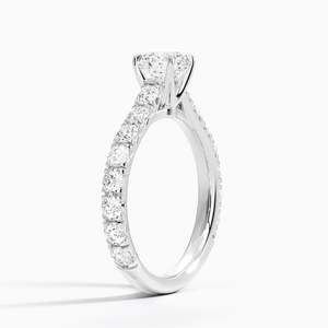 Anillo BOJ 0115, Corte Redondo, Plata 925, Colección Luxe, Anillo Solitario con Engaste de Puntas, Diamante de 2ct, Color D, VVS1, Moissanita GRA - Product Image 2