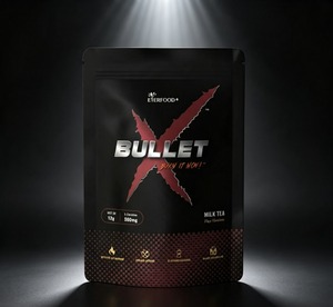 Boisson énergétique au thé au lait Premium EVERFOOD BX04 Bullet X, huile MCT, L-carnitine, café fonctionnel, complément alimentaire pour la remise en forme, soutien du métabolisme - Product Image 1