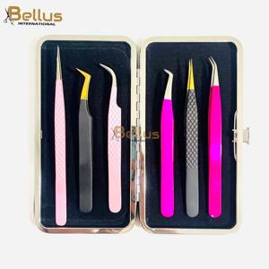 Juego de Pinzas para Pestañas de Lujo, 45 Piezas, Punta Suave, Duraderas, Punta Dorada y Plateada, Acero Inoxidable, Logotipo Personalizado, OEM, ODM, Marca Privada, Herramientas de Belleza - Product Image 6