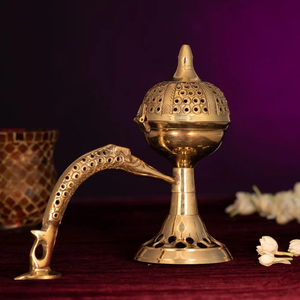 Quemador de Incienso Multiusos de Latón, Decorativo, Ecológico, para Mejorar Espacios Sagrados, Rituales de Incienso, Meditaciones y Concentración - Product Image 1