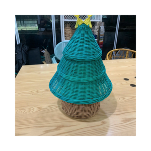 Eco Friendly Rattan Christmas <b>Tree</b> <b>Ornaments</b> Handmade Woven Hanging Decorations for Holiday Home Decor - Product Image 6