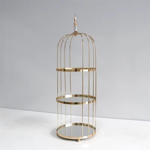 Support à gâteau en métal à deux niveaux, design tendance, aspect haut de gamme, prix de gros compétitifs. - Product Image 2
