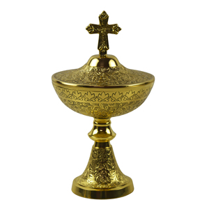 Cáliz y Ciborio Dorados para Iglesia, Cruz de Sacerdote, Artículos Religiosos Católicos a Precio Accesible - Product Image 5