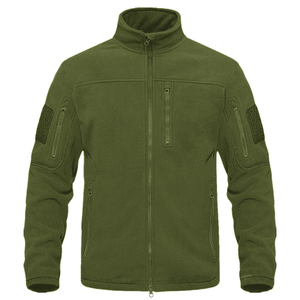 2026 Men's Winter Jacket Streetwear Zipper Closure Soft Fabric Solid Color Fluffy Eco-Friendly Men's Polar <b>Fleece</b> Jacket - Product Image 1