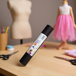 Tessuto a rete nero Ilan 25 cm x 22,8 m per gonna tutù e lavoretti creativi - Product Image 2