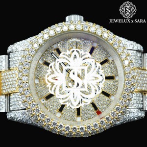 Top Selling Fully Iced Out Mossinate Moissanite Diamond Watch for Birthday and Anniversary Mechanical ETA Stainless Steel Unisex - Product Image 3