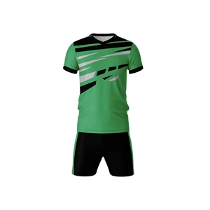Conjunto de Camiseta de Fútbol Azul Unisex, Manga Corta, Cuello Redondo, Absorbe la Humedad, 100% Poliéster, Corte Regular, Todas las Temporadas, Transferencia Térmica - Product Image 5