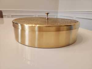 Handcrafted Brass Spice Box: 7-Container Ethnic <b>Storage</b> - Product Image 4