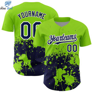 Men's Baseball Uniform Factory Producing Premium Polyester Heat-Transfer Printed Short Team Jerseys Custom Logo Printing OEM - Product Image 3