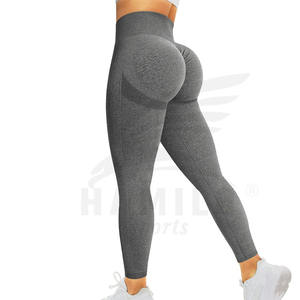 Leggings Deportivos para Mujer, Sólidos, Sin Costuras, de Cintura Alta, Elásticos, para Yoga, 2023, en Venta Online - Product Image 5