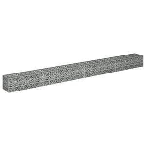 Grandes jardinières surélevées en gabion d'acier galvanisé argenté, pots et bacs à fleurs de qualité supérieure - Product Image 3