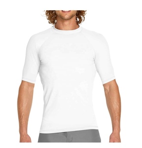 Transpirable Sublimado Barato Manga corta Rash Guard Logotipo personalizado Impreso Hombres elegantes Rash Guards - Product Image 1