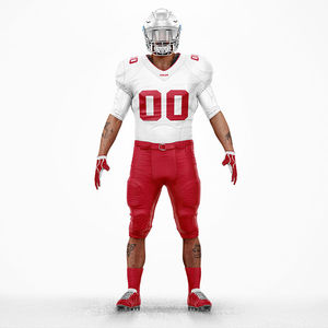 Uniformes de football américain personnalisés de haute qualité avec logo, maillots respirants à séchage rapide pour hommes, vêtements de sport pour l'été - Product Image 1