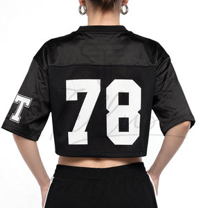 Custom Fashion Quick Dry Breathable <b>Mesh</b> Football Jersey Women Crop <b>Top</b> Football Jersey Blank Streetwear Shirt <b>Plus</b> <b>Size</b> Jerseys - Product Image 3