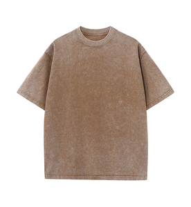 Camisetas Extra Grandes para Hombre, Estilo Vintage, Lavado Desgastado, Verano 2026, Personaliza tu Propio Logotipo, 100% Algodón, Lavado Ácido - Product Image 3