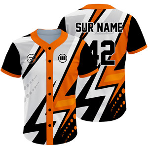 Camiseta de Béisbol OEM ODM, Diseño Sublimado Personalizado, 100% Poliéster, Antibacteriana, de Secado Rápido, Transpirable y Ligera - Product Image 1