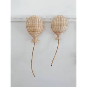 Modern Organic Rattan Decorate Kid <b>Balloon</b> Hand Woven Wall Art Nursery Decor Ornament Sustainable Children - Product Image 4
