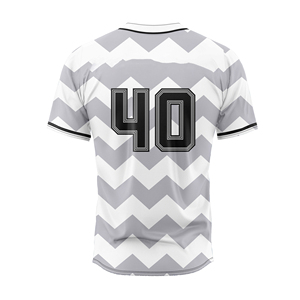 Men's Gradient Baseball Jersey Short Sleeve Button Front 07 Print Breathable <b>Polyester</b> Sport Apparel Adult Regular Fit - Product Image 6