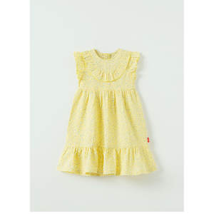 Vestido Estilo Coreano OZKIZ para Niñas, 100% Algodón Chifón, Moda de Verano con Decoraciones de Volantes para 2-6 Años, Venta al Por Mayor - Product Image 1