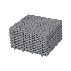 12 X 12 Inch Gray <b>Interlocking</b> Deck <b>Tiles</b> Waterproof Outdoor All-Weather Anti-Slip Plastic <b>Flooring</b> for Bathroom Shower Porch - Product Image 1