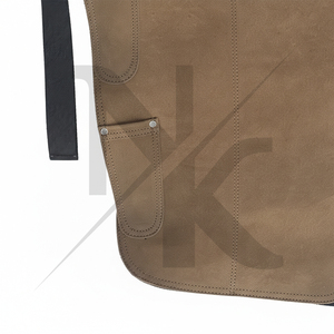 Nuevo delantal de cuero genuino de primera calidad, moderno y de lujo, para herrador, duradero, con 4 bolsillos para cuchillos, para uso médico, quirúrgico y en el cuidado de animales. - Product Image 4
