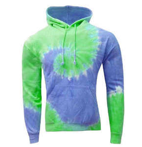 Sudadera con Capucha Personalizada para Hombre, 100% Algodón, con Estampado Tie-Dye en Colores Pastel - Product Image 2
