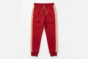 Unisex <b>Burgundy</b> Peach Solid Winter Polyester Breathable <b>Hoodie</b> Sweatpants Set Drawstring Pocket Tracksuit Outfit - Product Image 6