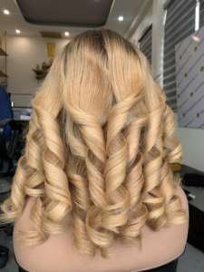 วิกผมแท้แบบ Remy ผมต่อผม613สีบลอนด์ยาวถึงไหล่ผมมนุษย์100% เวียดนาม - Product Image 3