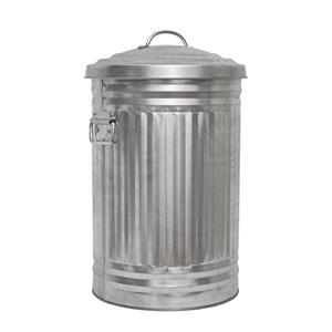 Corbeille à déchets en métal galvanisé faite à la main, écologique, portable, pour intérieur et extérieur, panier de rangement rond de haute qualité, très vendue - Product Image 6