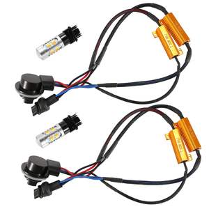 2 Bombillas LED T25 3157 de 800LM para Señal de Giro y Luz de Posición DRL con Resistencias de Carga LED y Kit Decodificador de Luz - Product Image 2