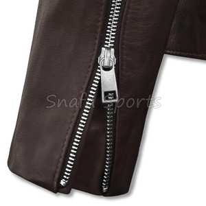 Chaqueta de Cuero Genuino de Moda de Lujo Personalizada, Impermeable, Nueva Llegada, Chaquetas de Cuero de Diseño de Moda de Alta Calidad para Hombre - Product Image 5