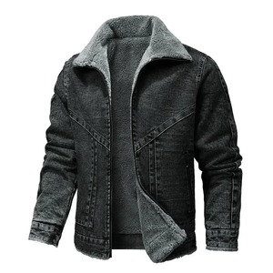 New Winter Men Fleece Warm <b>Denim</b> Jackets Black Casual Jeans <b>Coats</b> High Quality Male <b>Denim</b> <b>Coats</b> Outwear Winter Clothes Size 5XL - Product Image 3