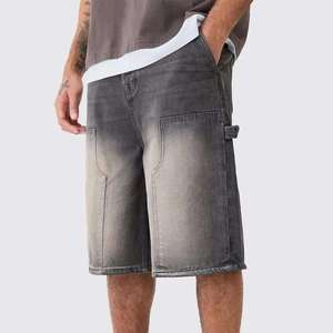Shorts en jean tricoté respirant coupe droite pour homme, style urbain, idéal pour l'extérieur – Nouvelle collection été, offre spéciale - Product Image 1