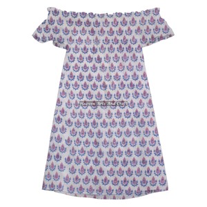 Vestido Elegante de Verano para Mujer Estilo Europeo-Americano, Nuevo Diseño Sexy con Hombros Descubiertos, Estampado y Costuras Naturales - Product Image 4