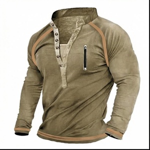 Men's Slim Fit <b>Raglan</b> Sleeve Half Zip Pullover With Front Pocket Breathable Knitted Solid Color Casual <b>Top</b> Autumn Wear - Product Image 1