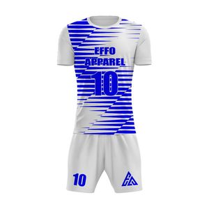 Custom New Men's Jersey Football Soccer Uniforms 100% Polyester Quick Dry Breathable Hot Selling <b>Cheap</b> Latest Design - Product Image 1