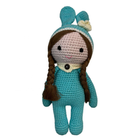 Animaux en peluche au crochet pour bébé, poupées au crochet en coton, animaux amigurumi faits à la main, peluches au crochet