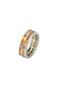Anillo de Zafiro Azul en Plata de Ley 92.5 KLSR-11909 - Product Image 5