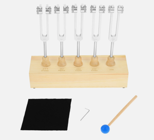 Ensemble de 5 diapasons pour la thérapie sonore des chakras et la guérison ADN, pour garder le corps en bonne santé - Product Image 4