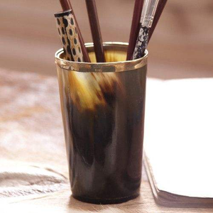 แก้วฮอร์นทำมือสไตล์วินเทจรักษ์โลก ฝาปิดแบบใช้ซ้ำได้ ป้องกันการรั่วซึม สำหรับเบียร์ มี้ด เอล ปาร์ตี้ฮาโลวีน ของขวัญสำหรับใช้ในบ้าน เดินป่า ใช้ได้หลากหลาย - Product Image 3