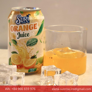 Jus de mangue Suri 330ml en canette, boisson aux fruits 100% naturelle, faible en gras, aromatisée, prête à boire, boisson rafraîchissante du Vietnam - Product Image 3