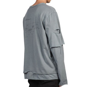 Camisetas Térmicas de Doble Capa para Mujer, Tejido Aislante de Alto Rendimiento, Algodón Estampado de Primavera, Corte Holgado y Cuadrado, para Actividades al Aire Libre - Product Image 3