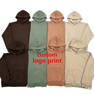 Sudadera con Capucha para Hombre, Deportiva, Holgada, Informal, de Algodón, con Logotipo Personalizado, con Bolsillos - Product Image 1