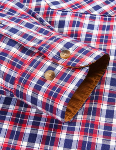 Hardihood International HI-MFS-01 Red Black Buffalo Plaid <b>Flannel</b> Shirt Long Sleeve Cotton Polyester Motorcycle <b>Jacket</b> OEM - Product Image 5
