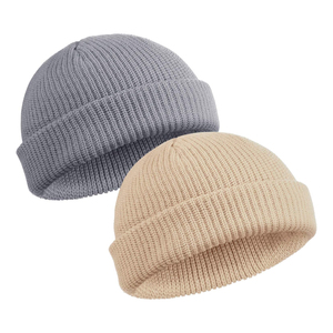 Gorro de Punto Personalizado Unisex 2026, 100% Acrílico, Color Sólido, Gorro Casual de Invierno para Adultos, 56-58CM - Product Image 1