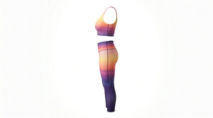 Custom Made Logo Front Solid Reversible Plus Size Women Yoga Sets Mid Elastic Waist Adjustable Breathable Bulk Quantity - Product Image 3