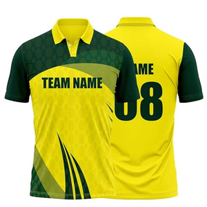 Ropa de entrenamiento profesional con impresión por sublimación de primera calidad y elegante diseño deportivo, camiseta de cricket. - Product Image 1